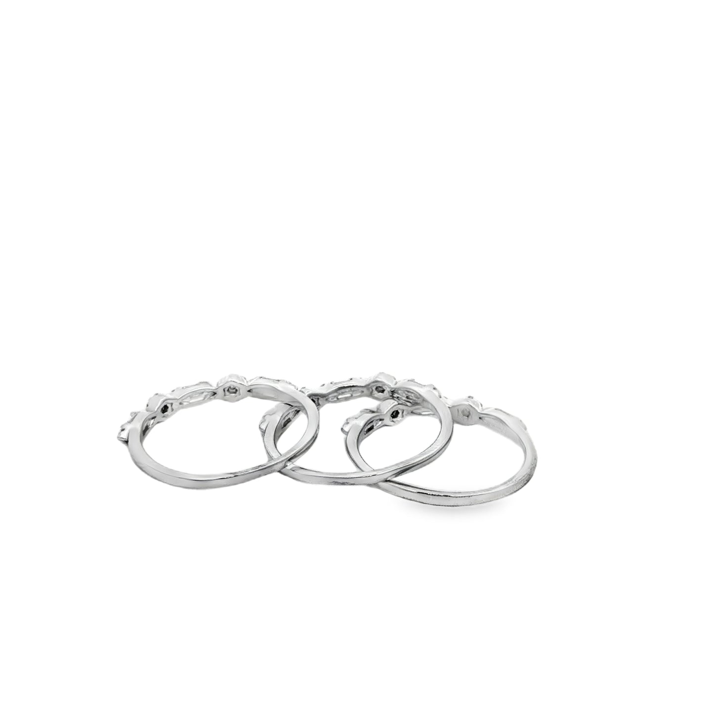 Elegant Triple Stack Ring Set