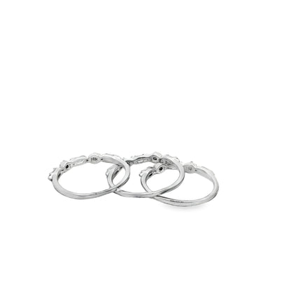 Elegant Triple Stack Ring Set