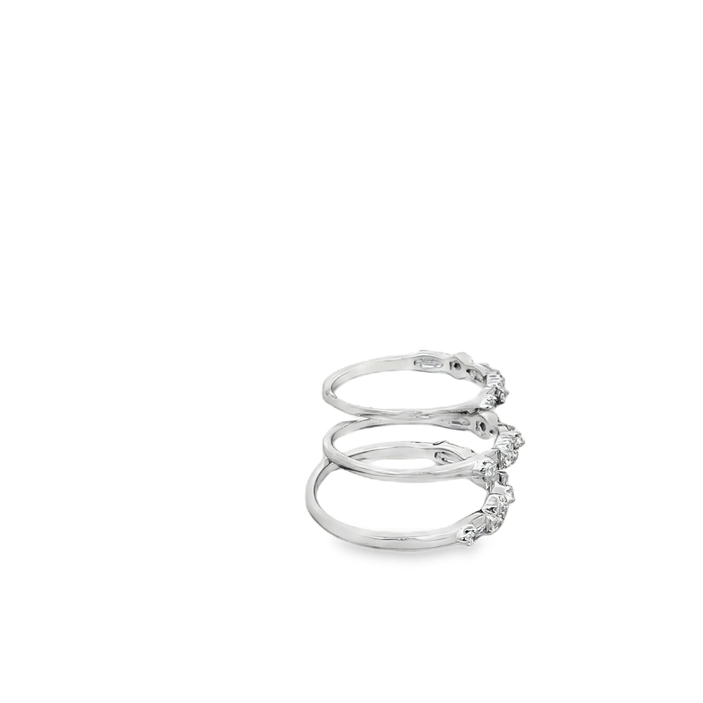 Elegant Triple Stack Ring Set