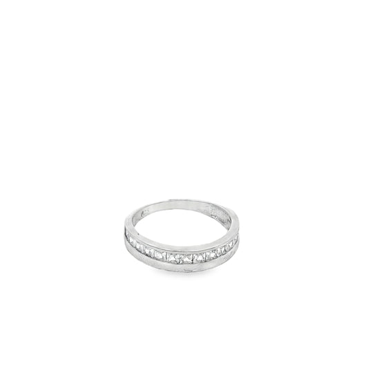 Princess Cut Channel Band Ring