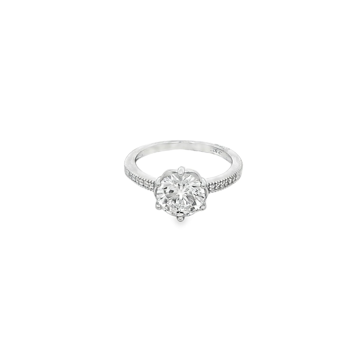 Classic Solitaire Spark Ring