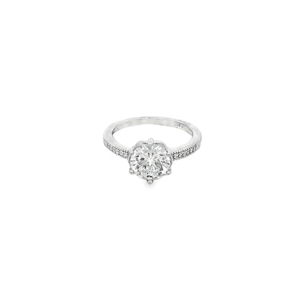 Classic Solitaire Spark Ring