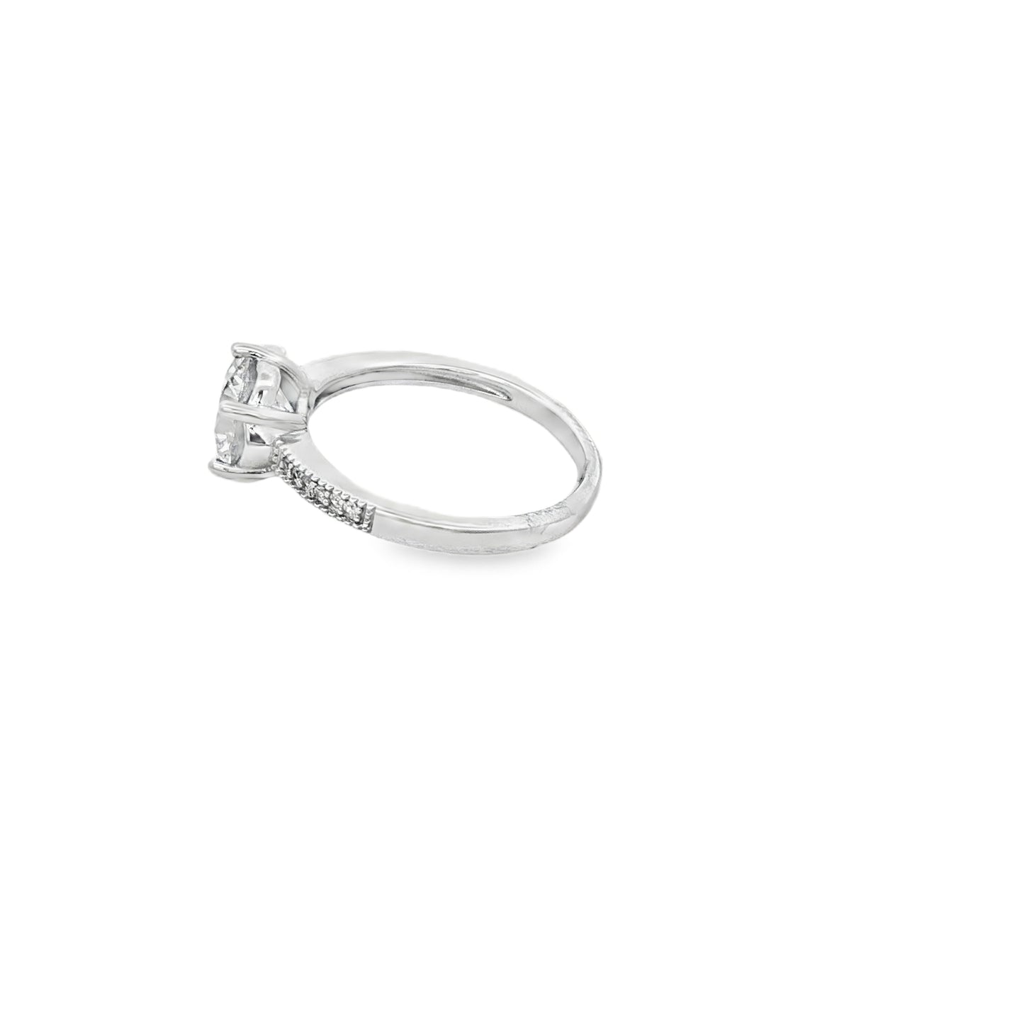 Classic Solitaire Spark Ring