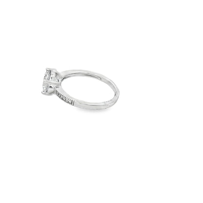 Classic Solitaire Spark Ring