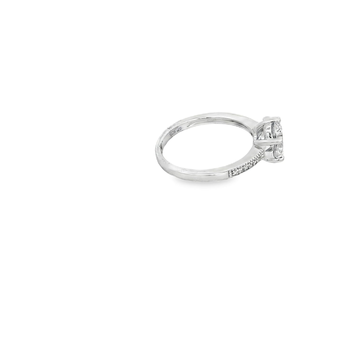 Classic Solitaire Spark Ring