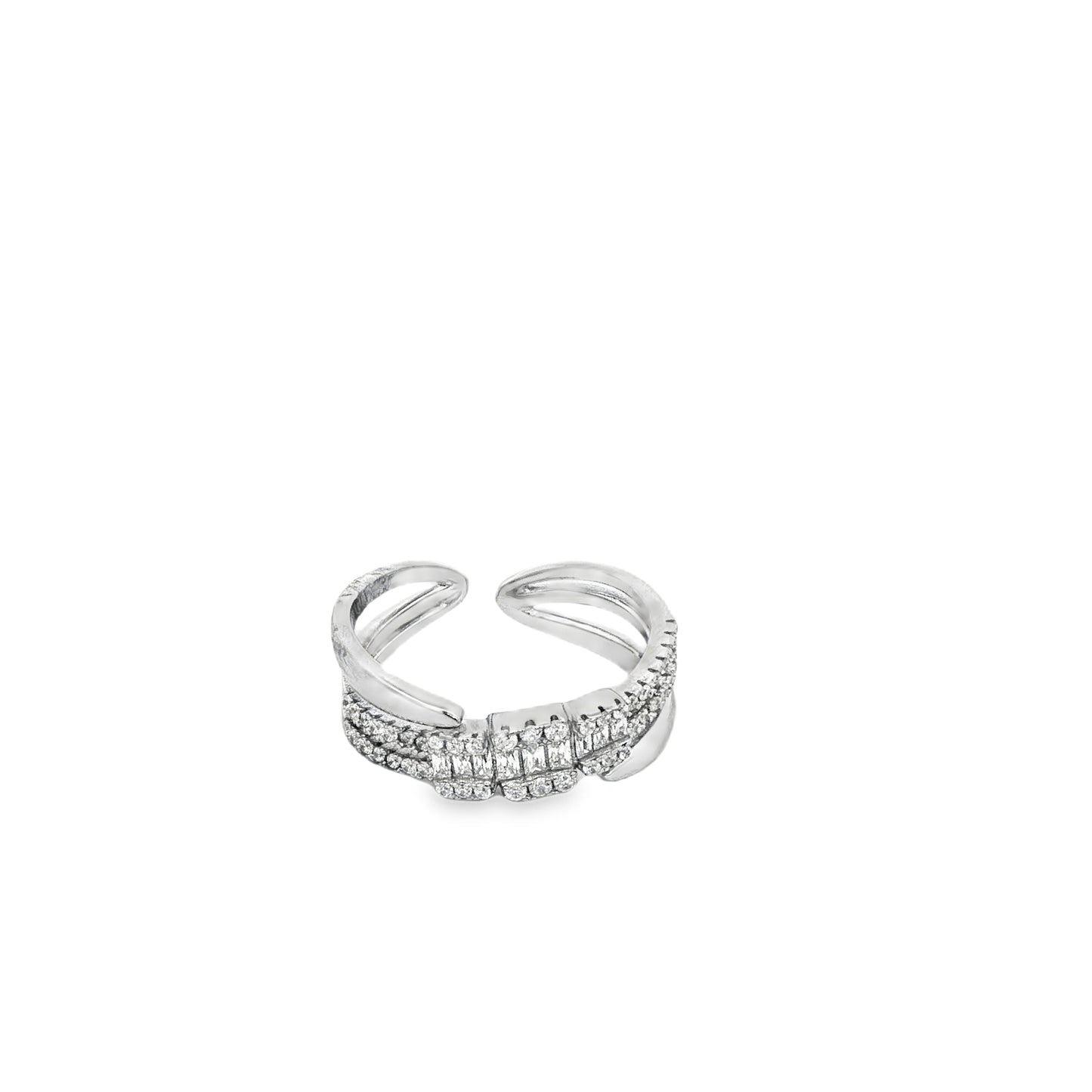 Twisted Spark Open Ring