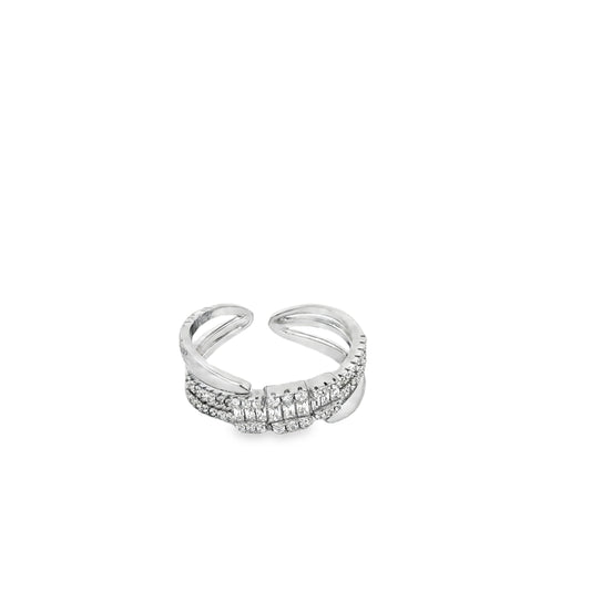 Twisted Spark Open Ring