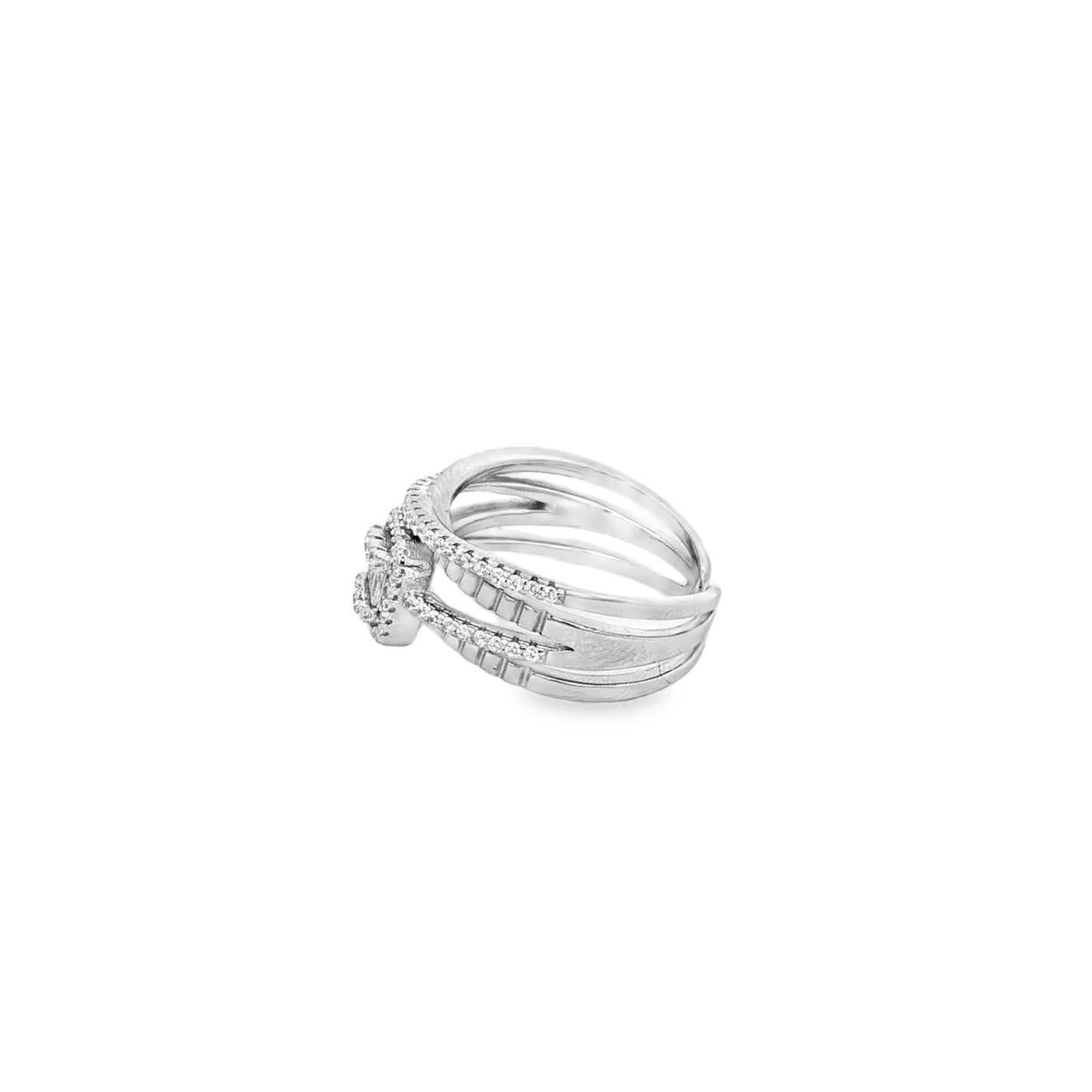 Radiant Halo Layered Ring