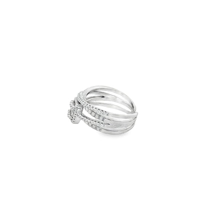 Radiant Halo Layered Ring