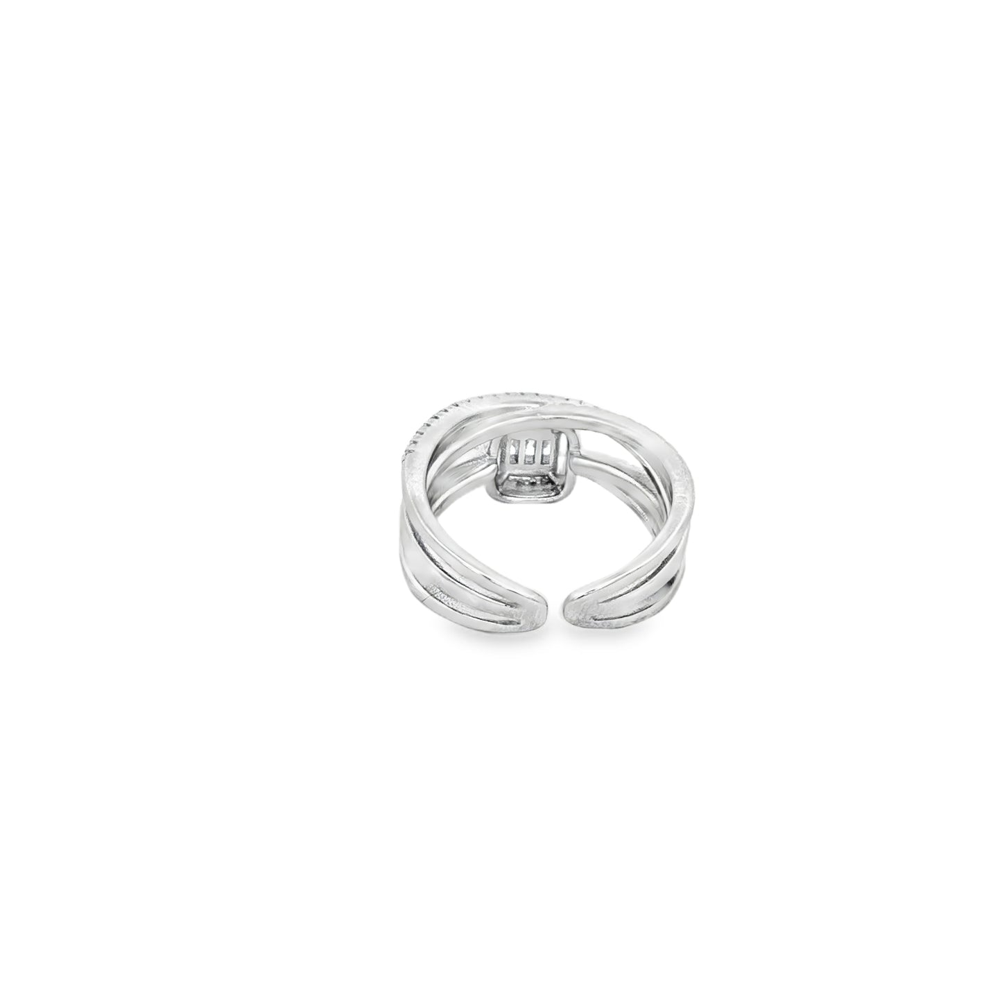 Radiant Halo Layered Ring