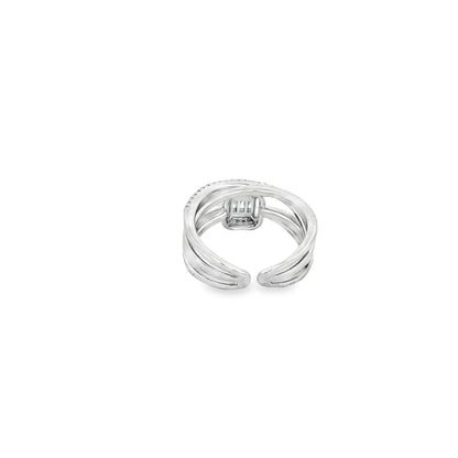 Radiant Halo Layered Ring