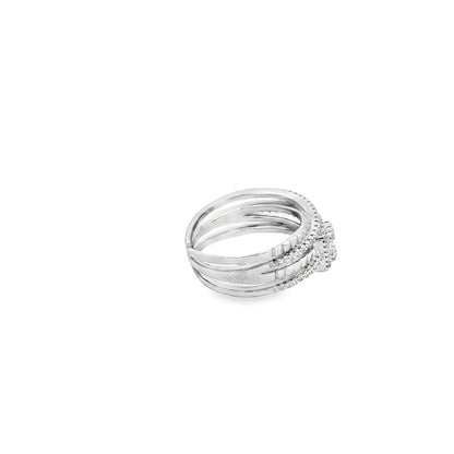 Radiant Halo Layered Ring