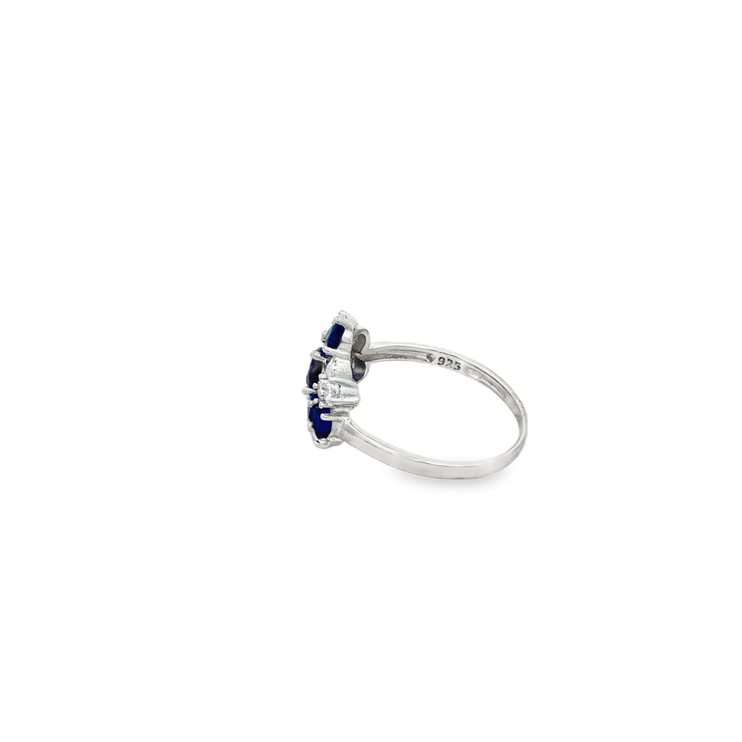 Royal Sapphire Floral Ring