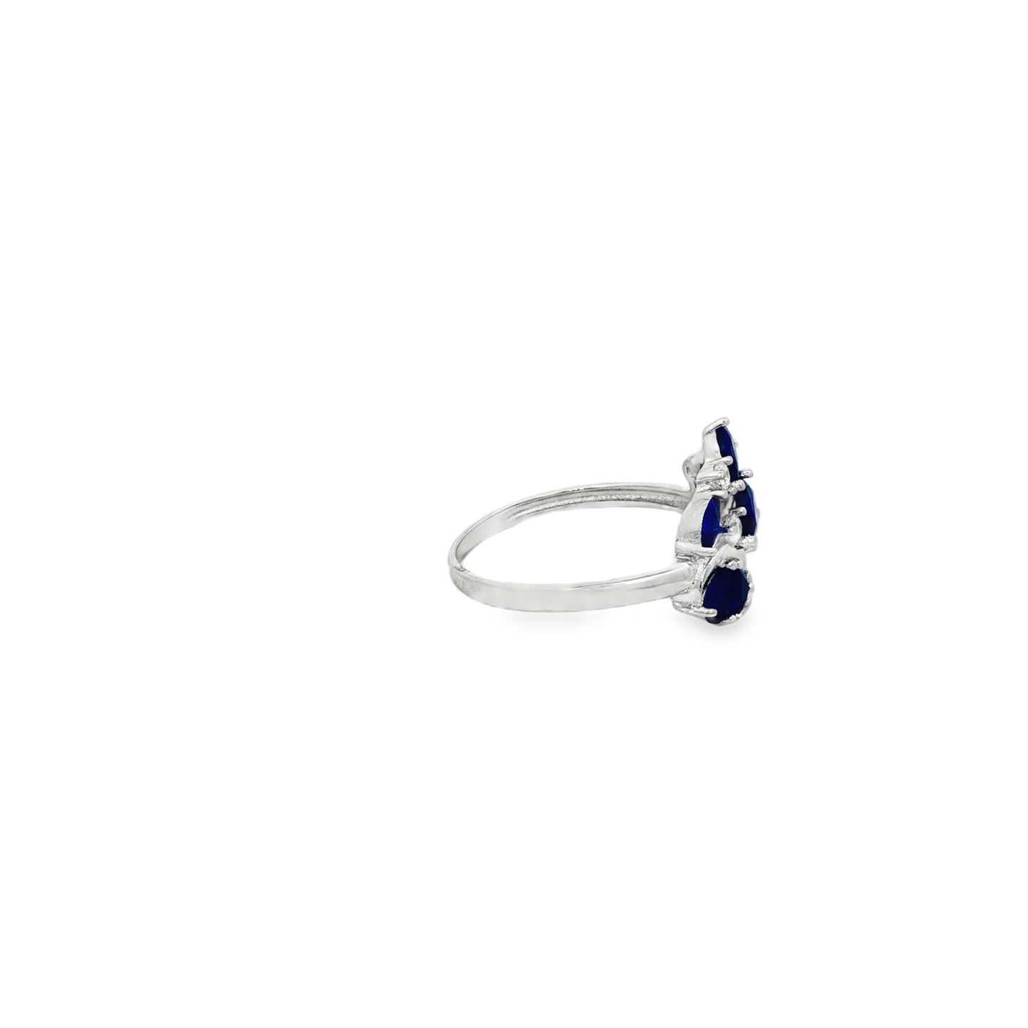 Royal Sapphire Floral Ring