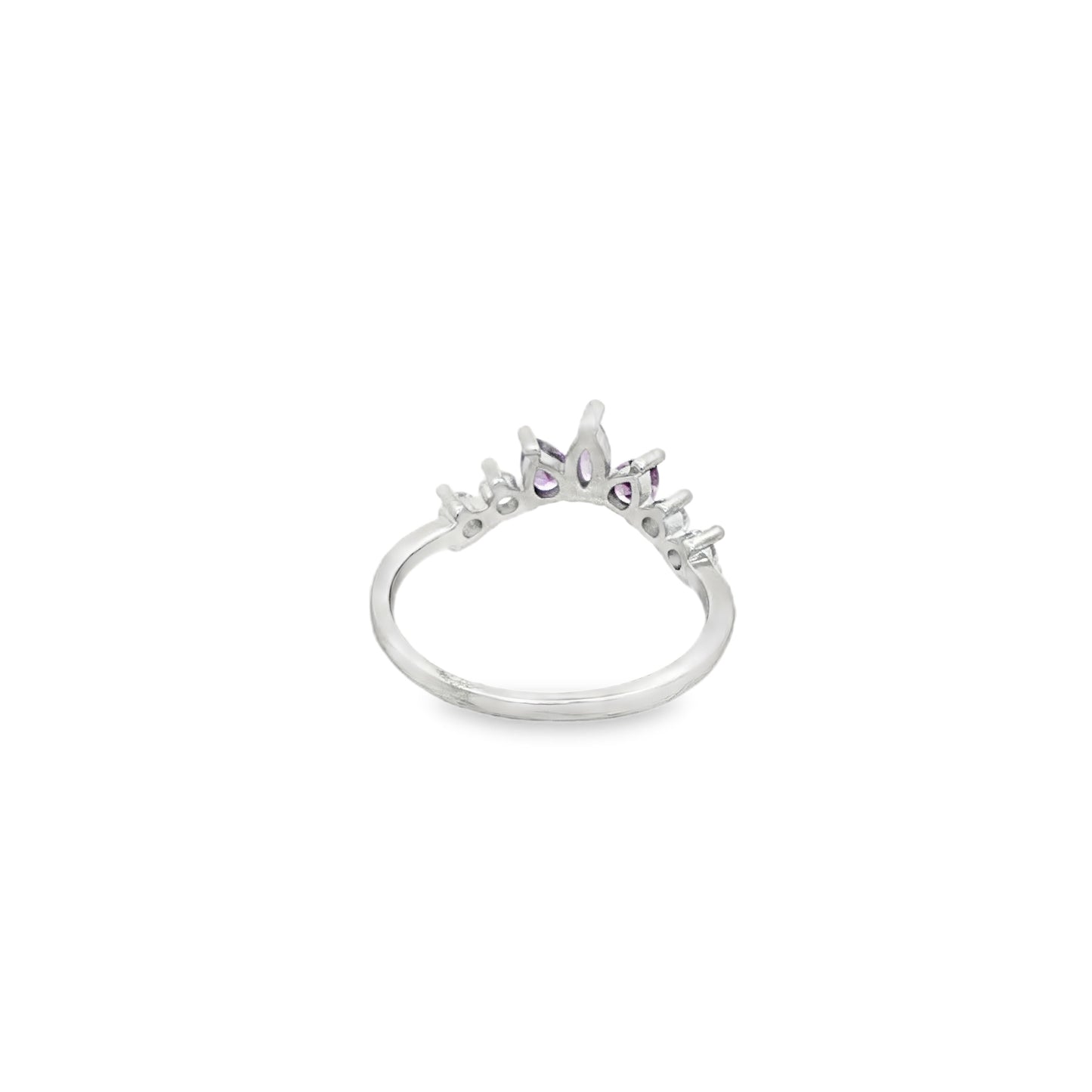 Amethyst Grace Trio Ring