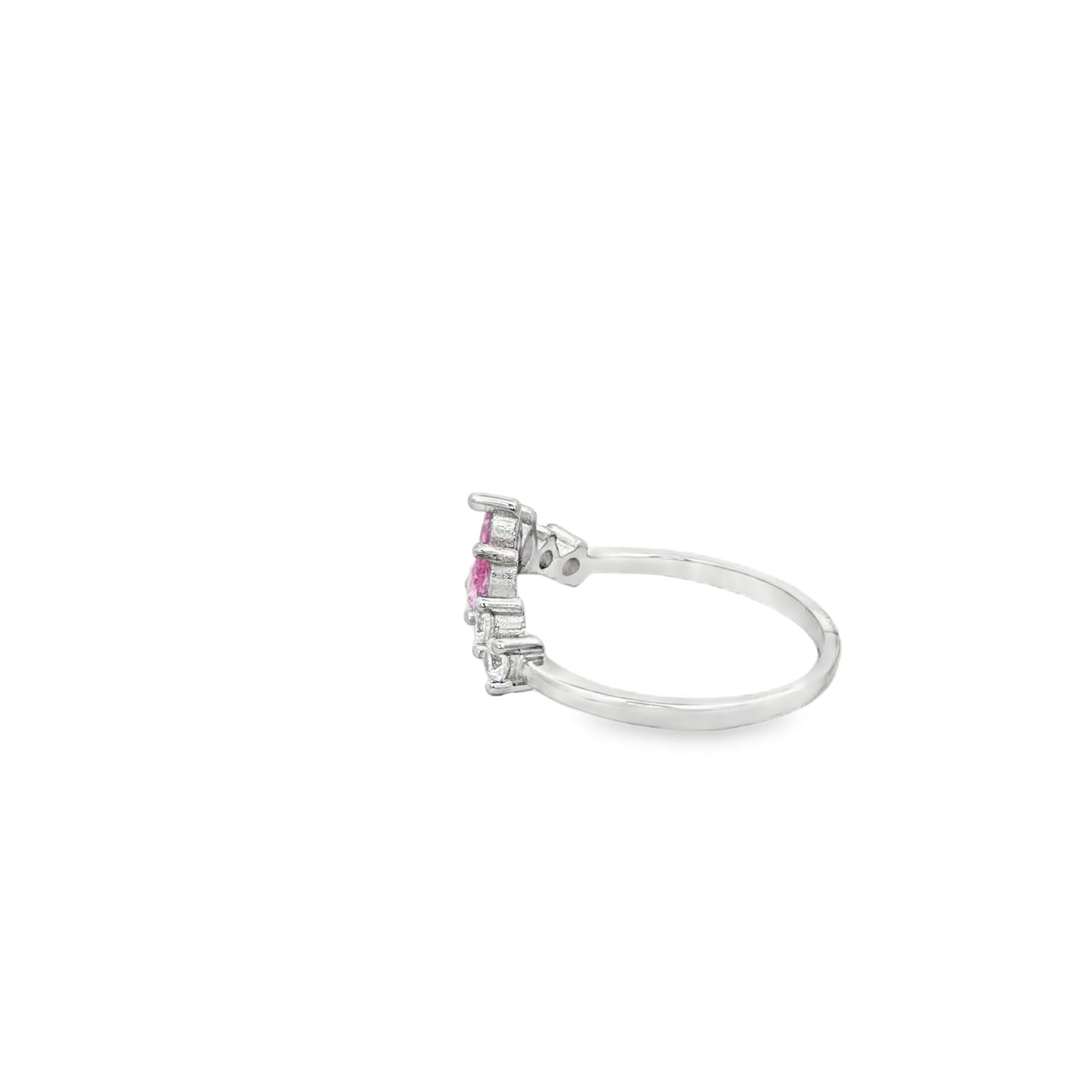 Pink Crown Blossom Ring