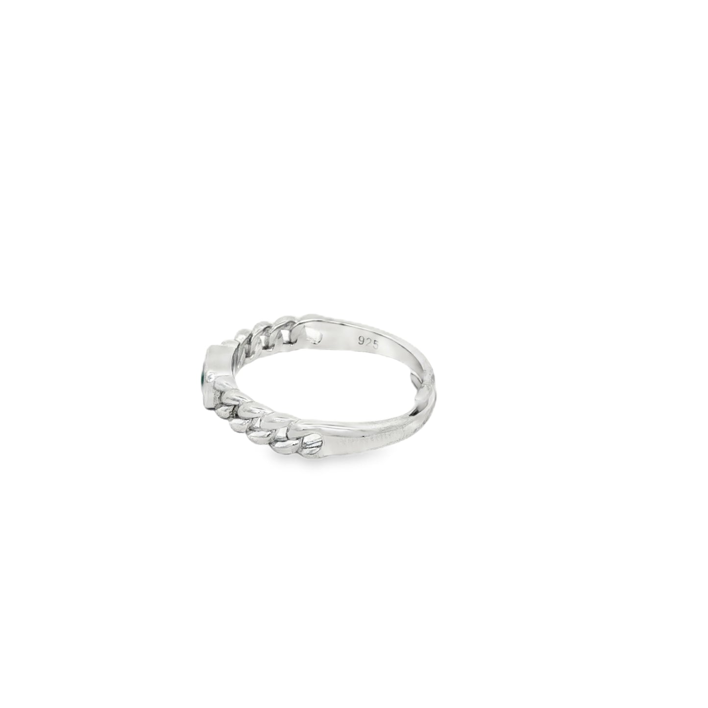 Emerald Twist Adjustable Ring