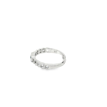 Emerald Twist Adjustable Ring