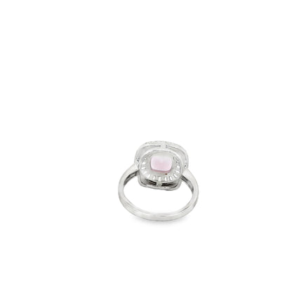Blush Pink Halo Statement Ring