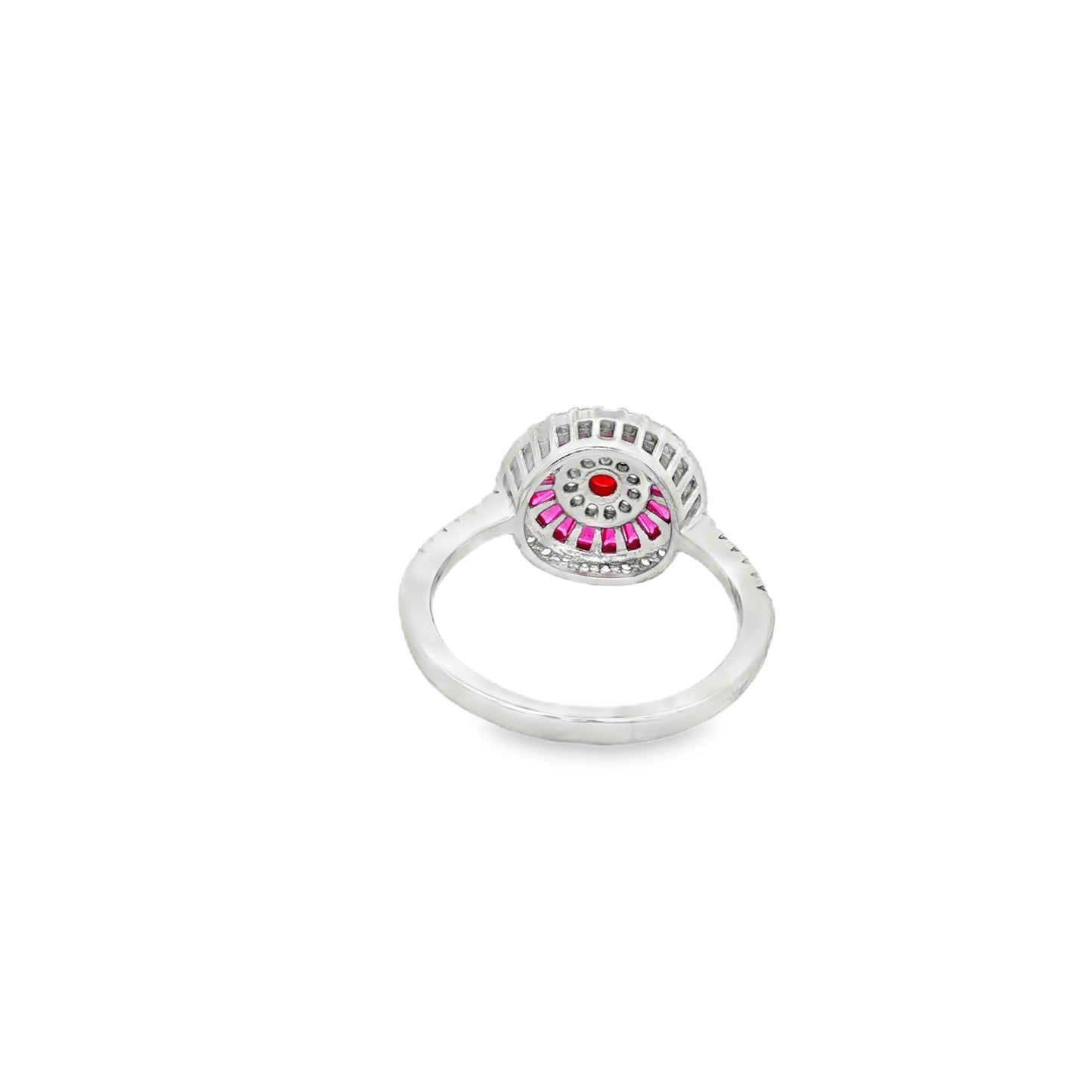 Pink Radiance Halo Ring