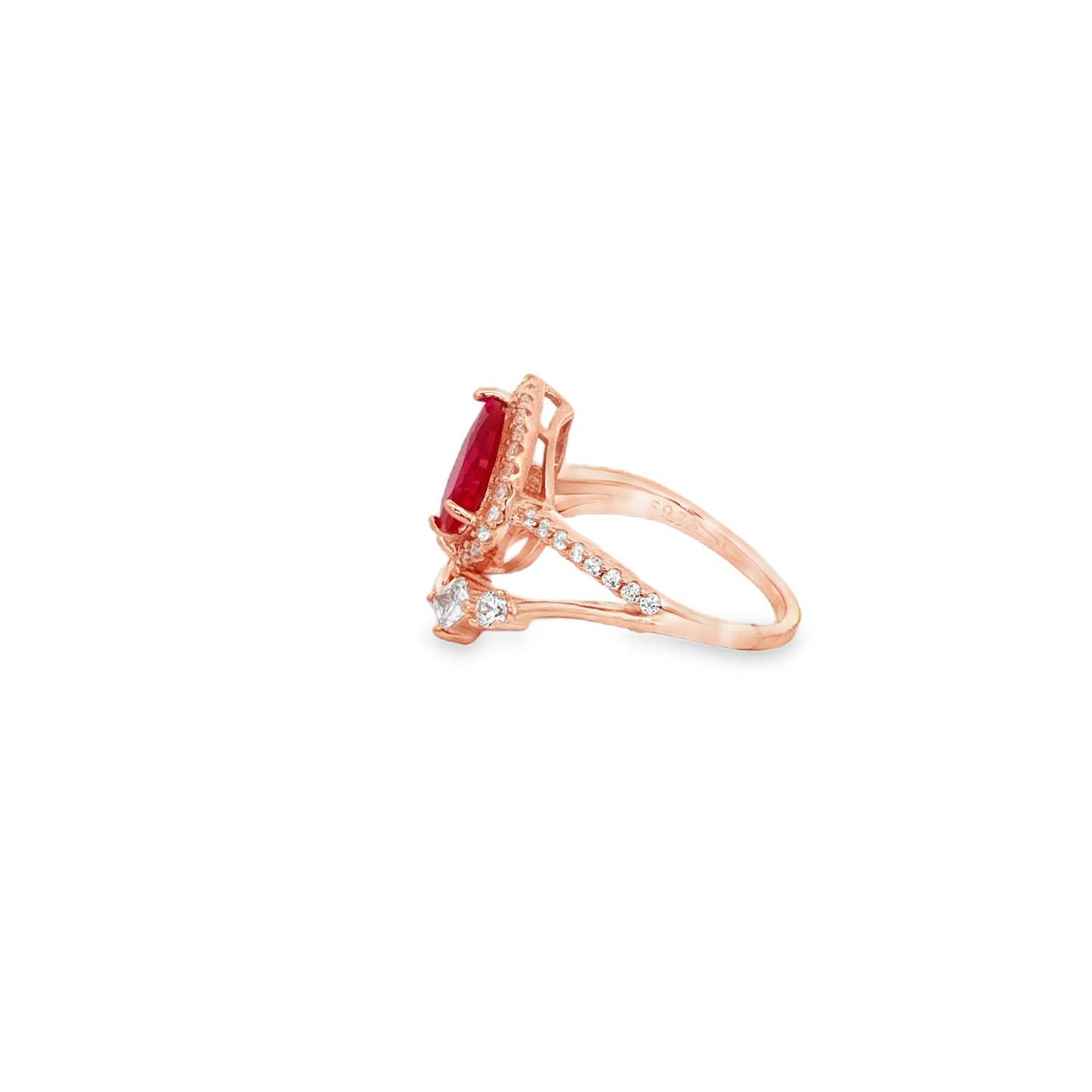Royal Ruby Teardrop Ring