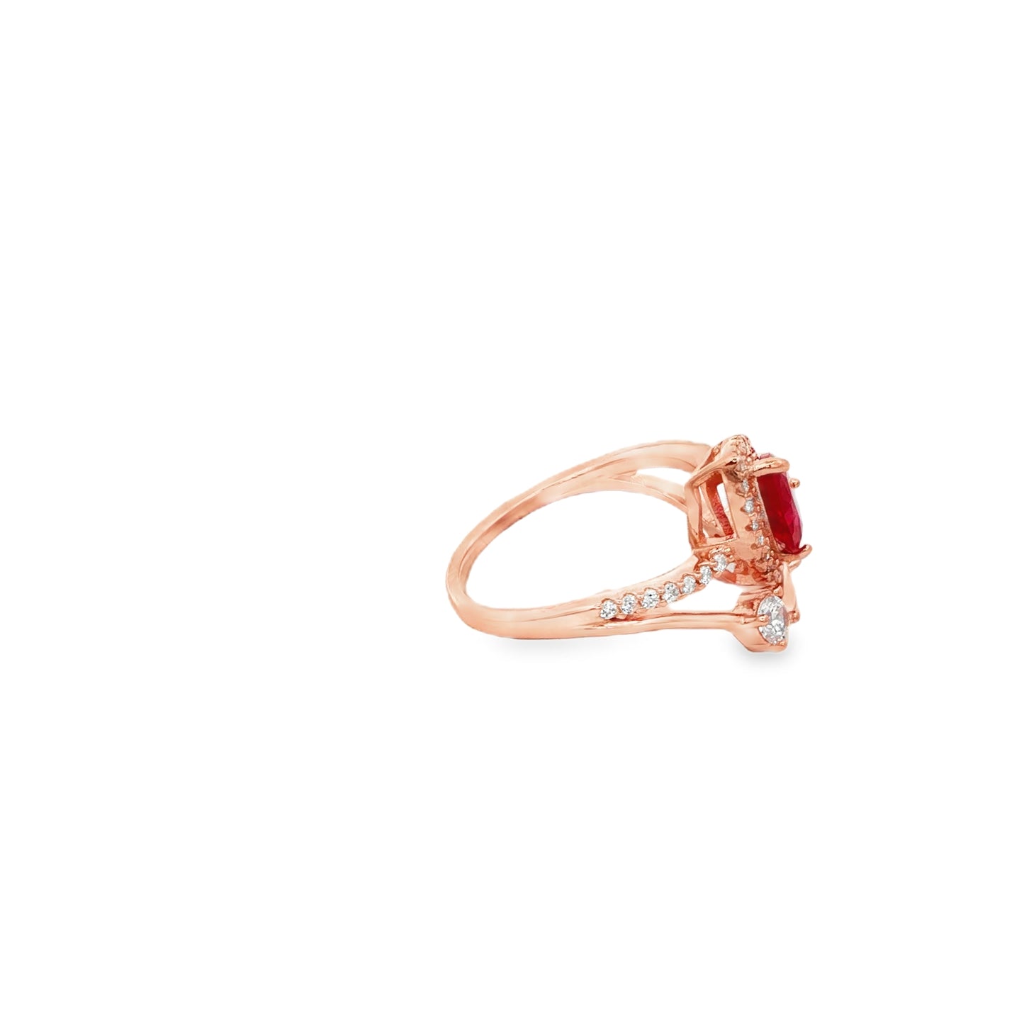 Royal Ruby Teardrop Ring