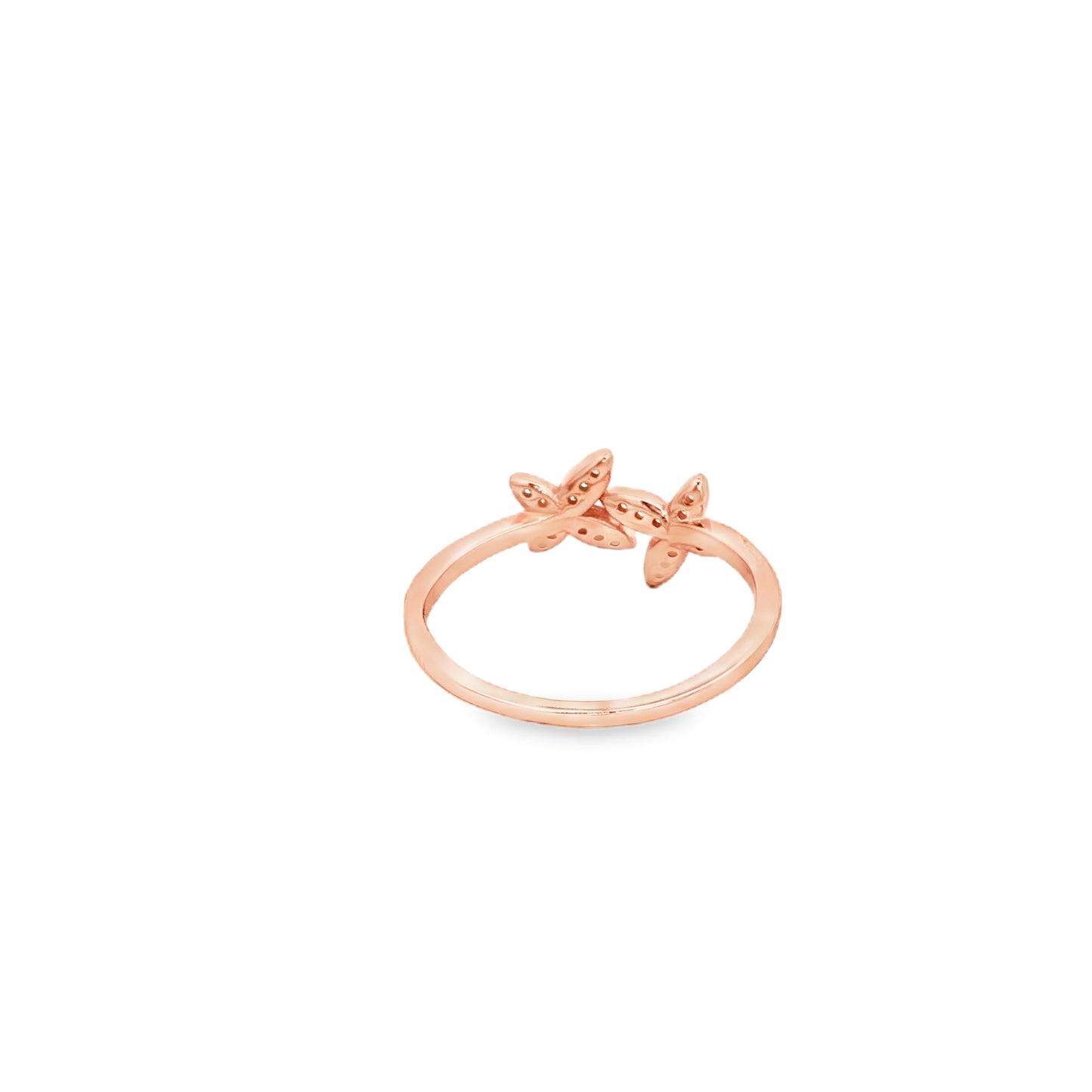 Blossom Spark Rose silver Ring