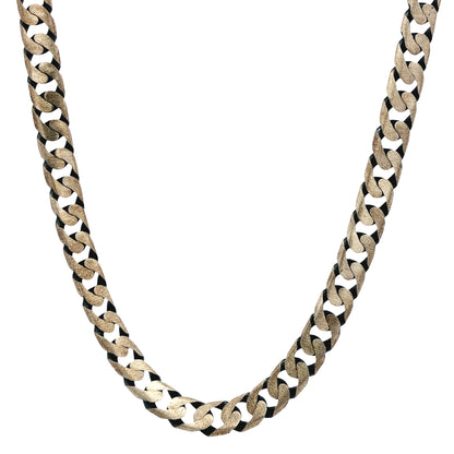 925 silver Dual-Tone Curb Chain