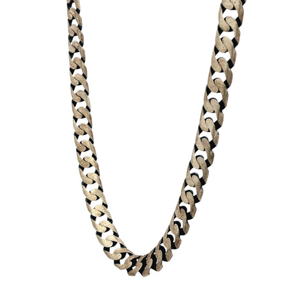 925 silver Dual-Tone Curb Chain