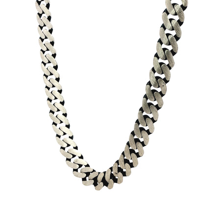 Textured Dual-Tone Curb Chain