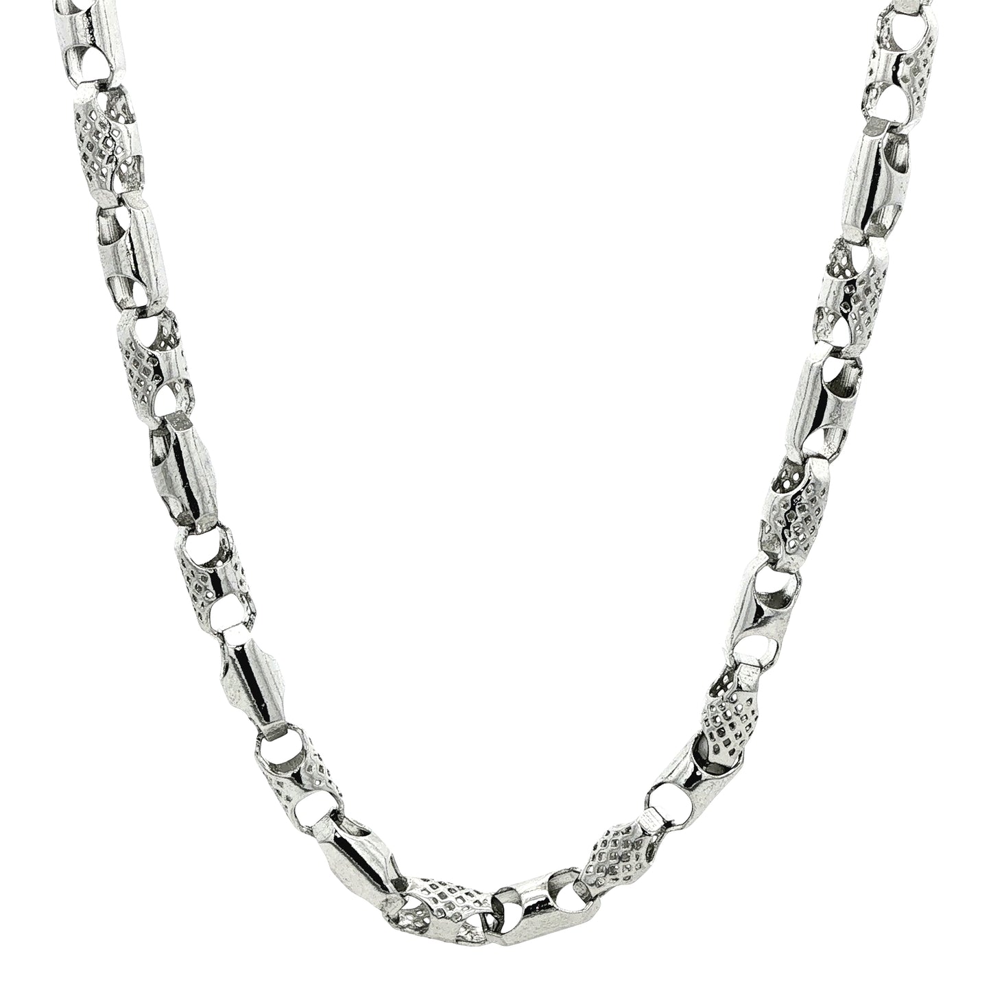 Designer Textured Link Chain