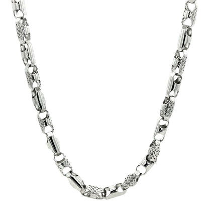 Designer Textured Link Chain