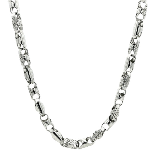 Designer Textured Link Chain