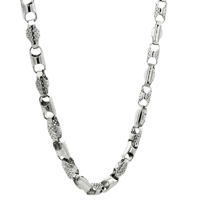 Designer Textured Link Chain