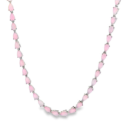 Pink Marquise Gemstone Chain