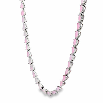 Pink Marquise Gemstone Chain