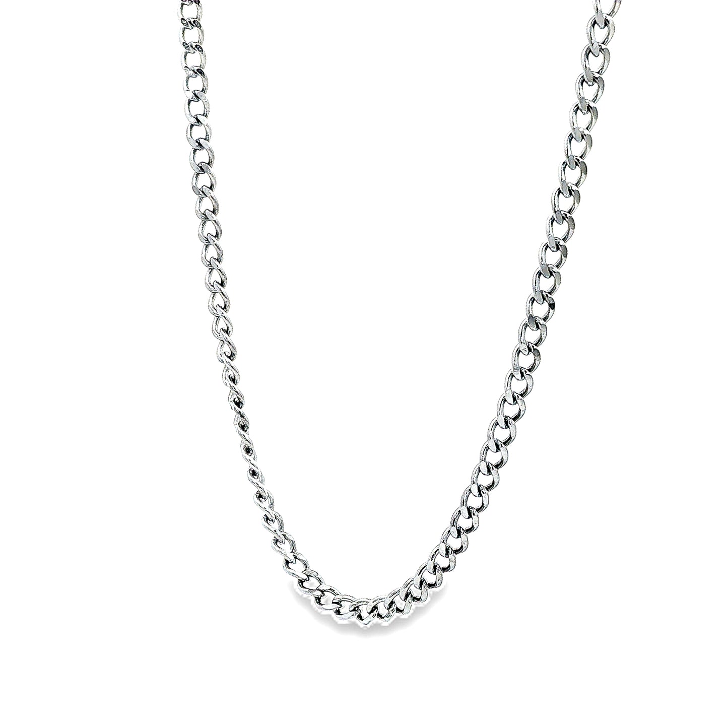 Classic Silver Curb Chain