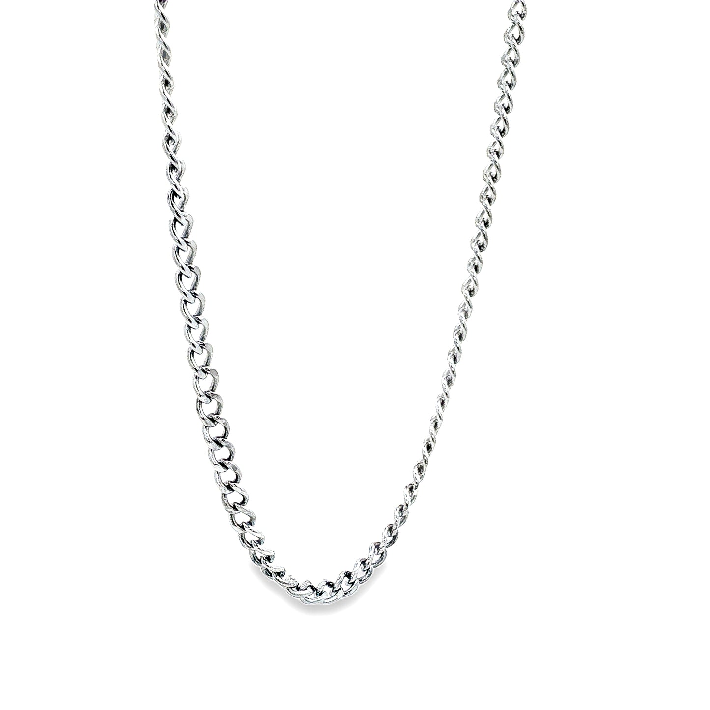 Classic Silver Curb Chain