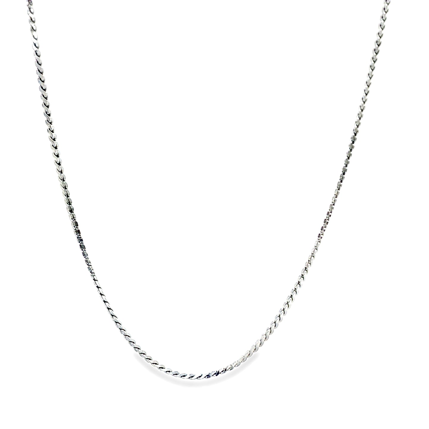 Silver Twisted Rope Chain