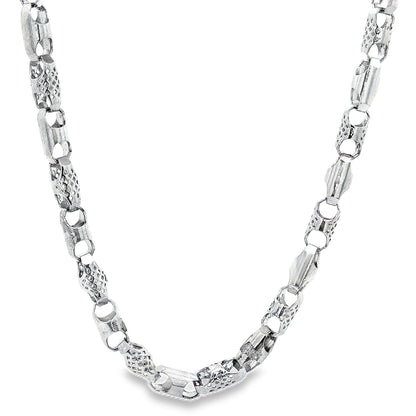 Silver Designer Geometric Chain