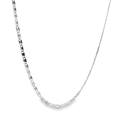 Silver Elongated Link Chain