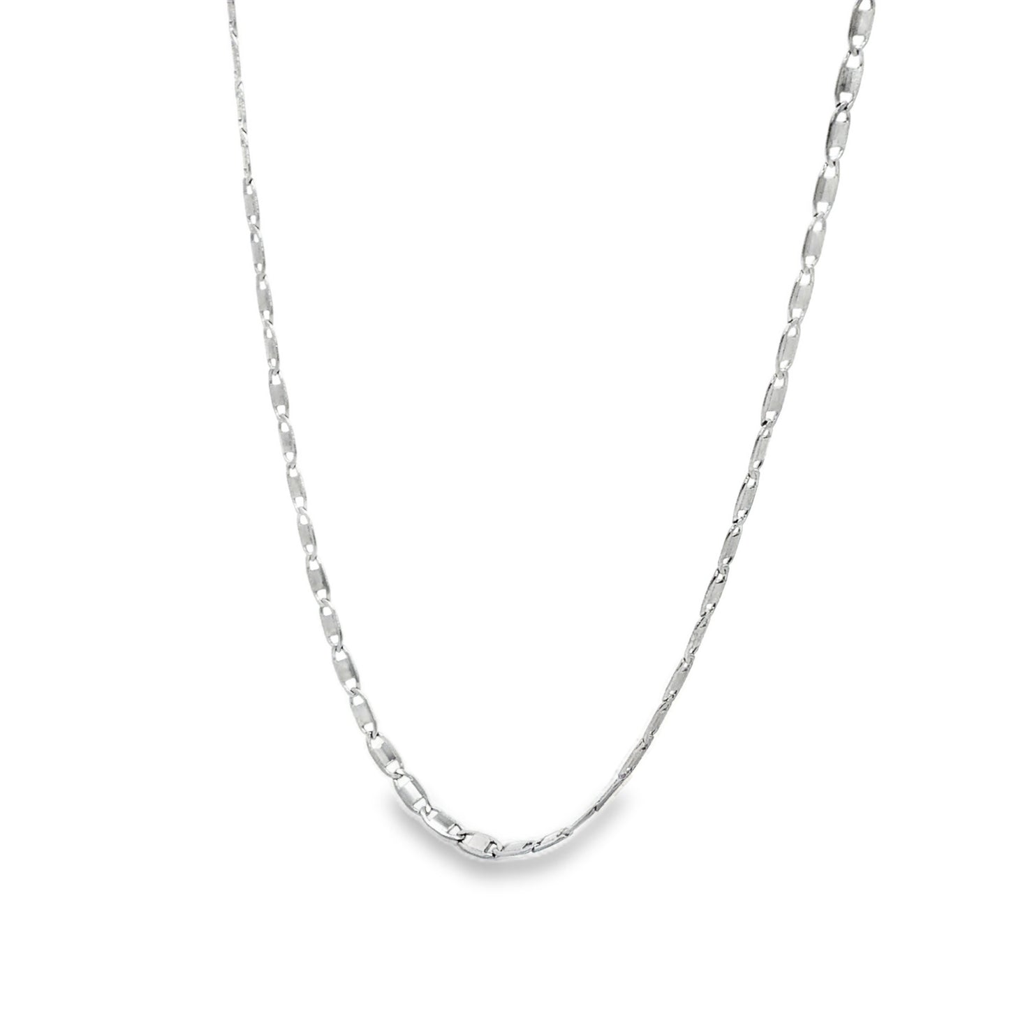 Silver Elongated Link Chain