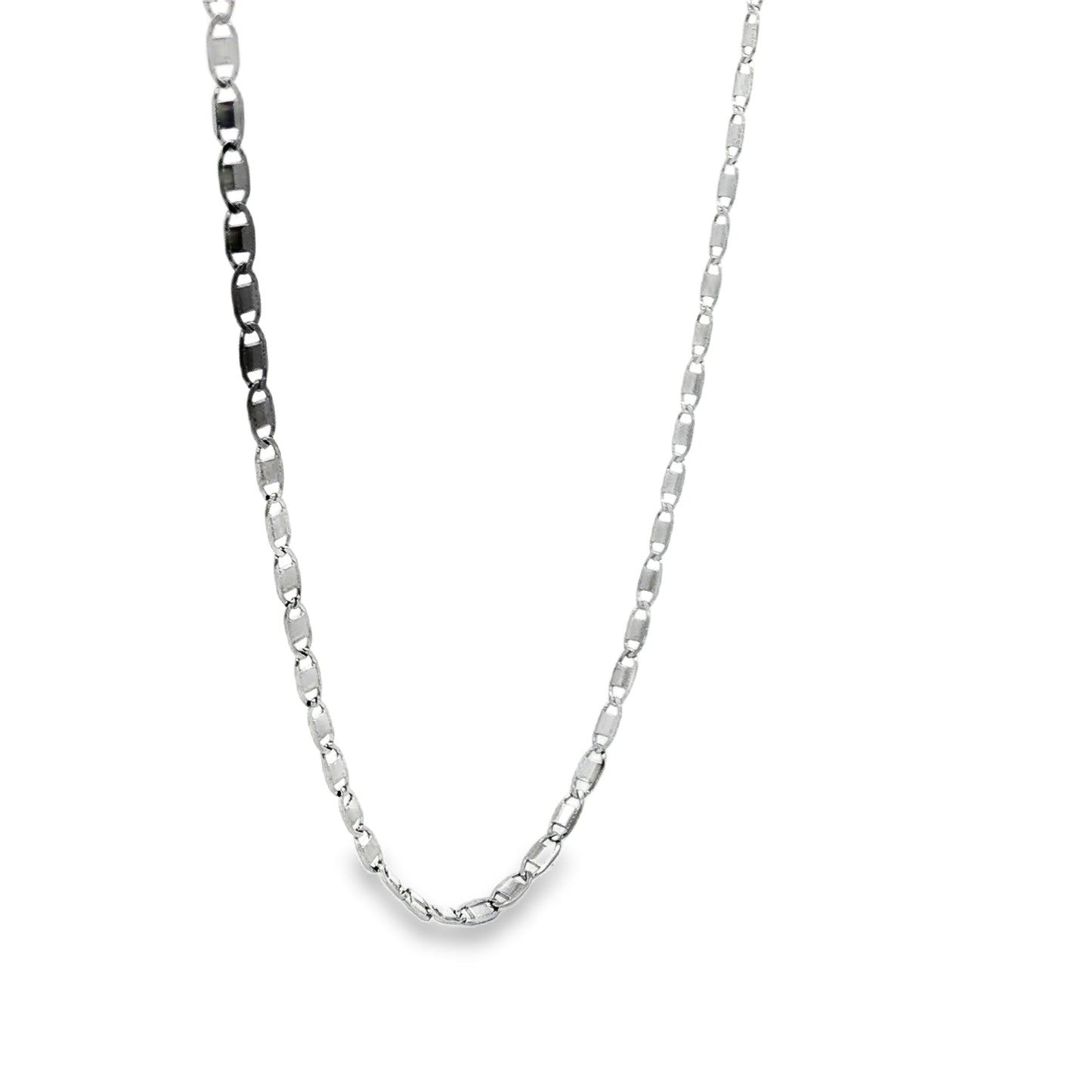 Silver Elongated Link Chain