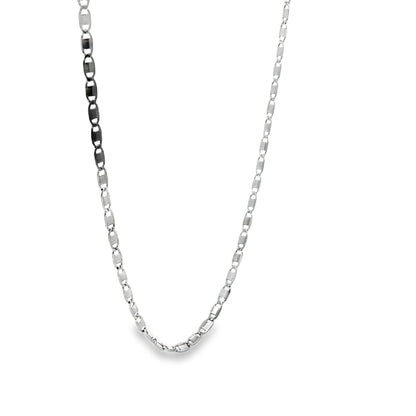 Silver Elongated Link Chain