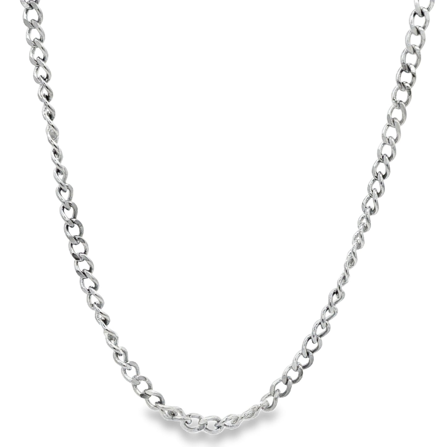 Silver Dual-Link Rope Chain