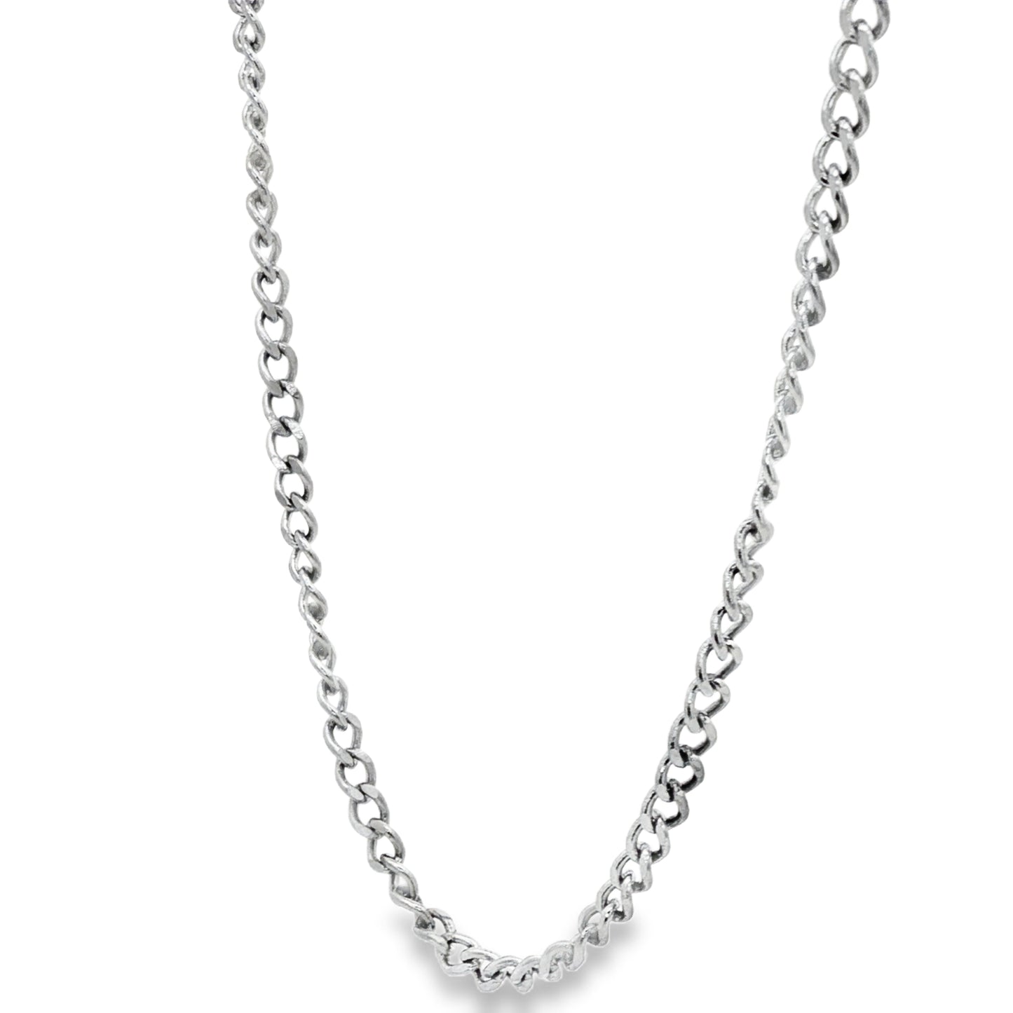 Silver Dual-Link Rope Chain