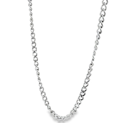 Silver Dual-Link Rope Chain