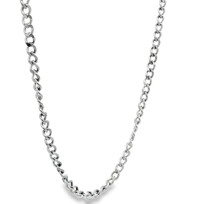 Silver Dual-Link Rope Chain