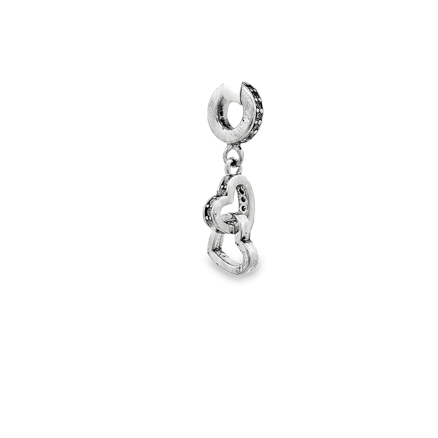 Interlocking Hearts Charm