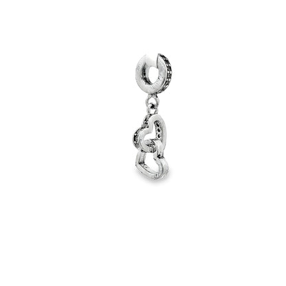 Interlocking Hearts Charm